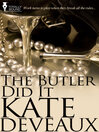 Cover image for The Butler Did It